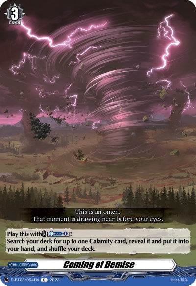 Coming of Demise (D-BT08/094EN) [Minerva Rising]