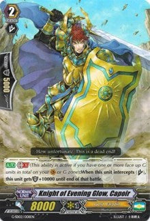 Knight of Evening Glow, Capoir (G-SD02/008EN) [G-Start Deck 2: Knight of the Sun]