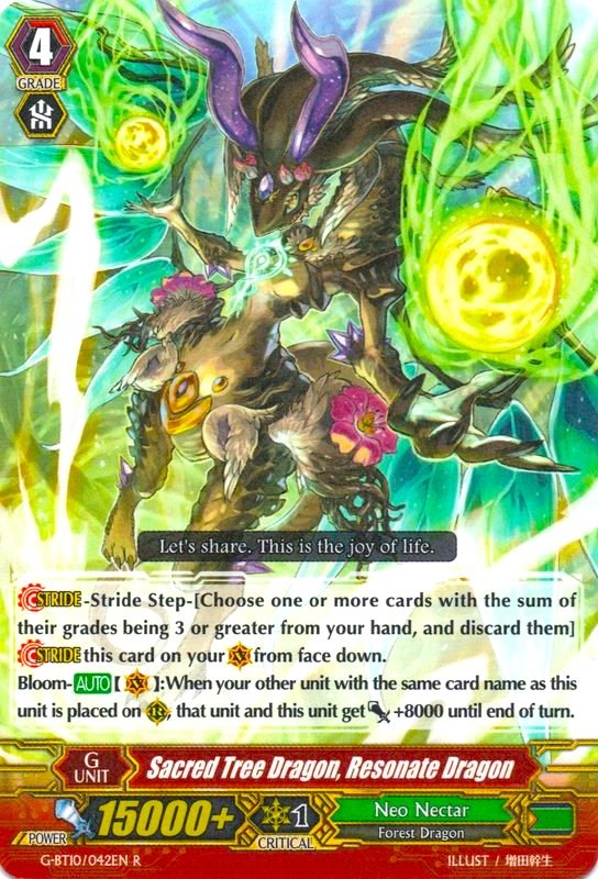 Sacred Tree Dragon, Resonate Dragon (G-BT10/042EN) [Raging Clash of the Blade Fangs]