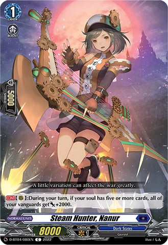 Steam Hunter, Nanur (D-BT04/080EN) [Awakening of Chakrabarthi]