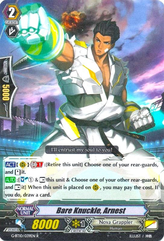 Bare Knuckle, Arnest (G-BT10/039EN) [Raging Clash of the Blade Fangs]