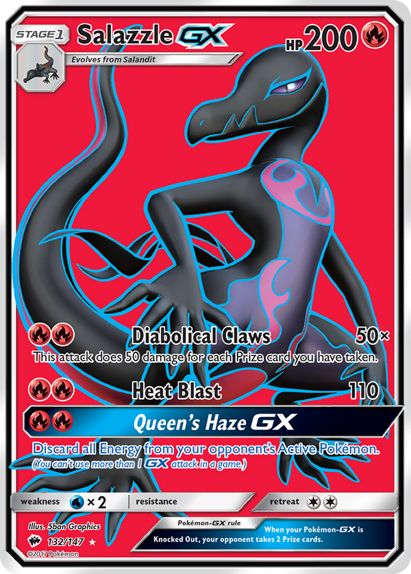 Salazzle GX (132/147) [Sun & Moon: Burning Shadows]