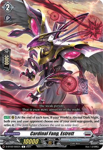 Cardinal Fang, Estrett (D-BT02/086EN) [A Brush with the Legends]