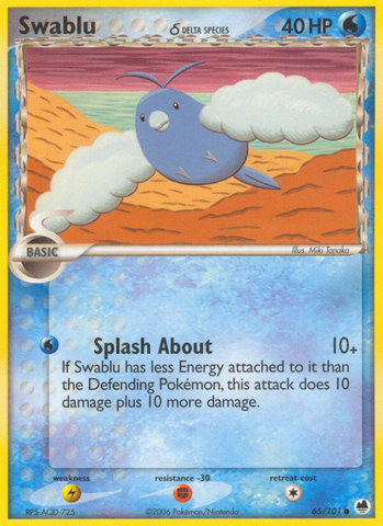 Swablu (65/101) (Delta Species) [EX: Dragon Frontiers]