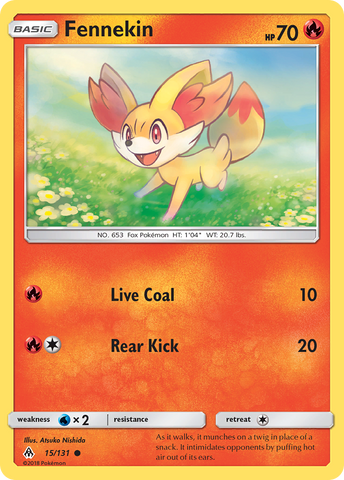 Fennekin (15/131) [Sun & Moon: Forbidden Light]