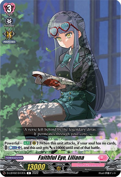 Faithful Eye, Liliana (D-LBT02/047EN) [Lyrical Monasterio: It's a New School Term!]