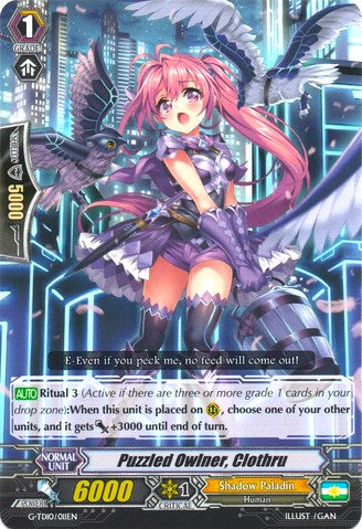 Puzzled Owlner, Clothru (G-TD10/011EN) [Ritual of Dragon Sorcery]